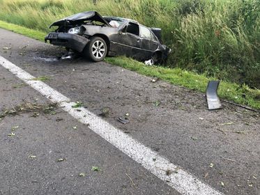 Wypadek na DK10 w Czernikowie 2
